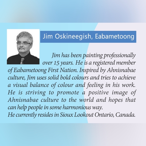 Cotton Kitchen Towel Woodland Style Birds & Flowers Design by Jim Oskineegish - Picture 4 of 4